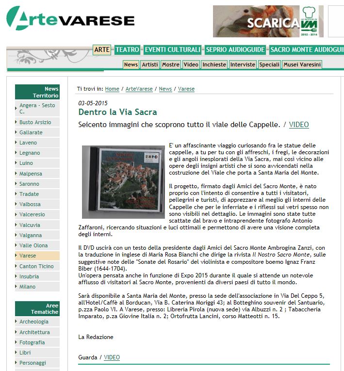 artevarese dentro la via sacra